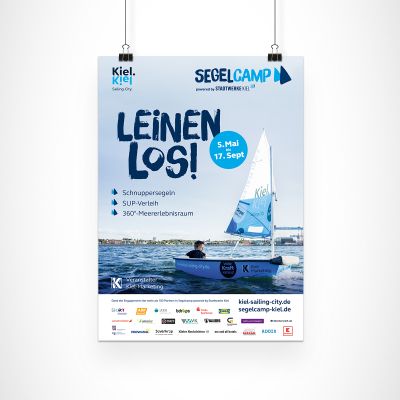 Kiel Marketing Plakat Segelcamp