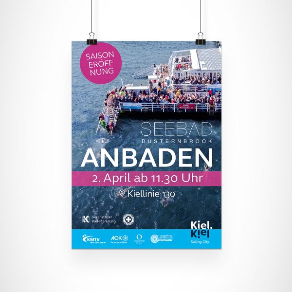 Kiel Marketing Anbaden – Plakat