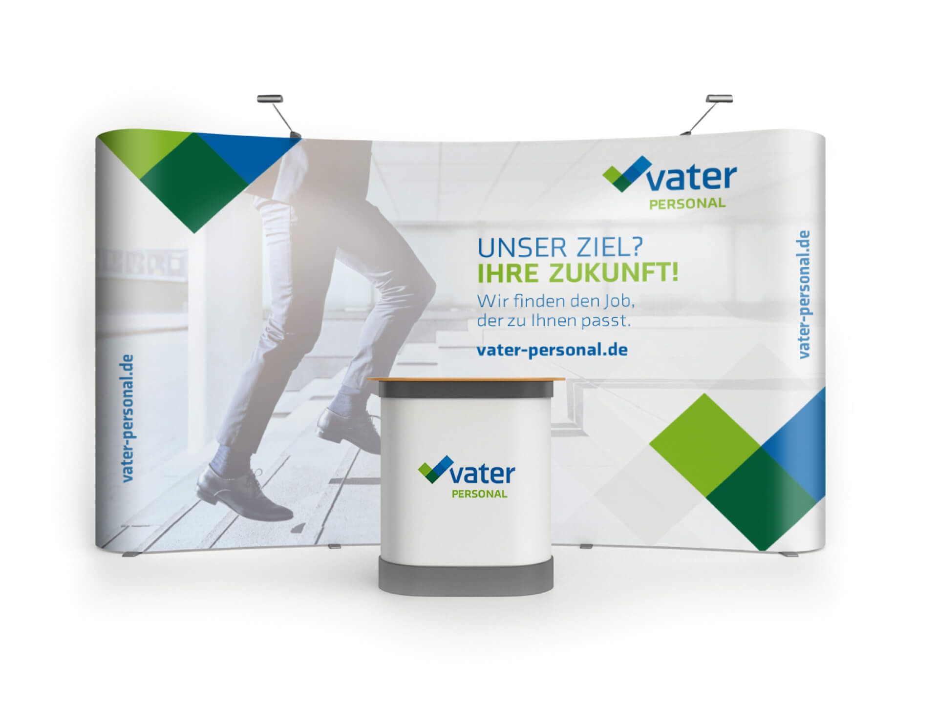 Vater Personal Messestand
