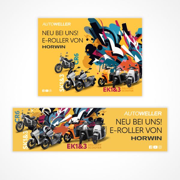 Autoweller E-Roller Horwin Kampagne Online Banner