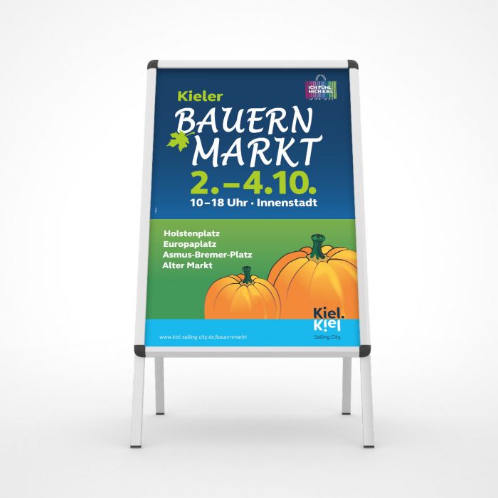 Kiel Marketing Plakat Bauernmarkt