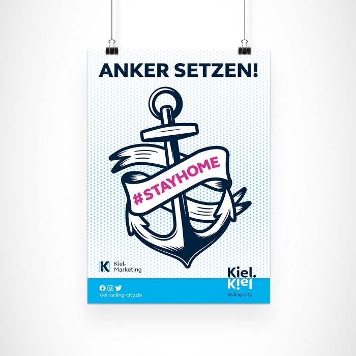 Kiel Marketing Plakat Anker setzen