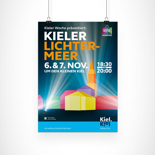 Kiel-Marketing Kieler Lichtermeer Plakat