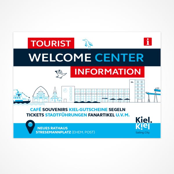 Kiel-Marketing Trafficboard Welcome Center